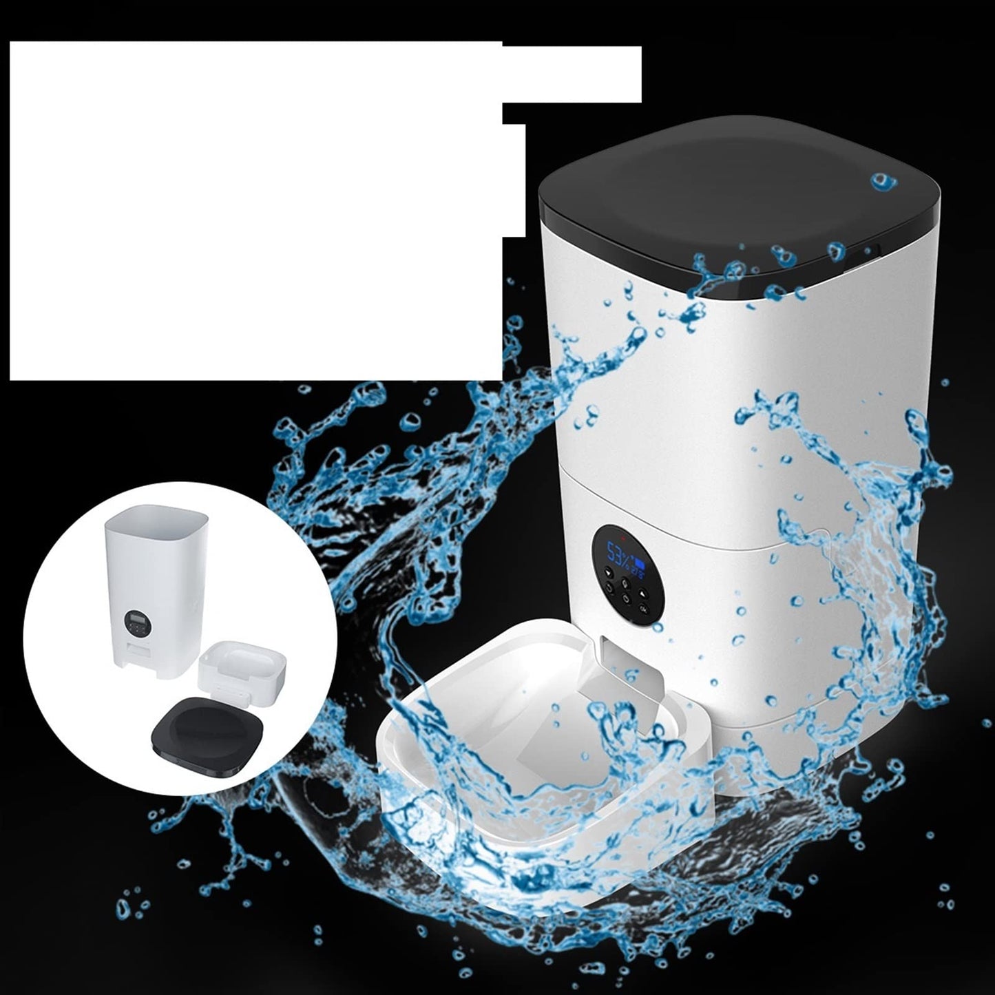 Automatic Pet Feeder with Timed Dry Food Dispenser