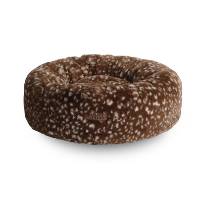 Calming Faux Fur Pet Bed with Washable Cover