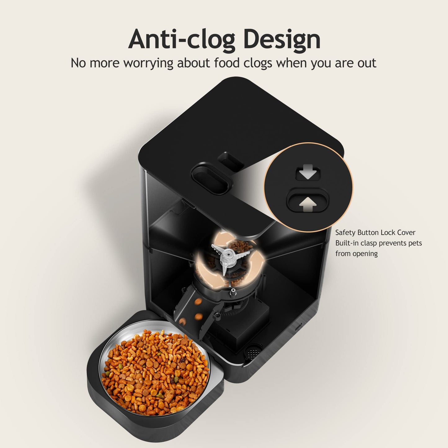 Automatic Pet Feeder with Timer and Freshness Seal