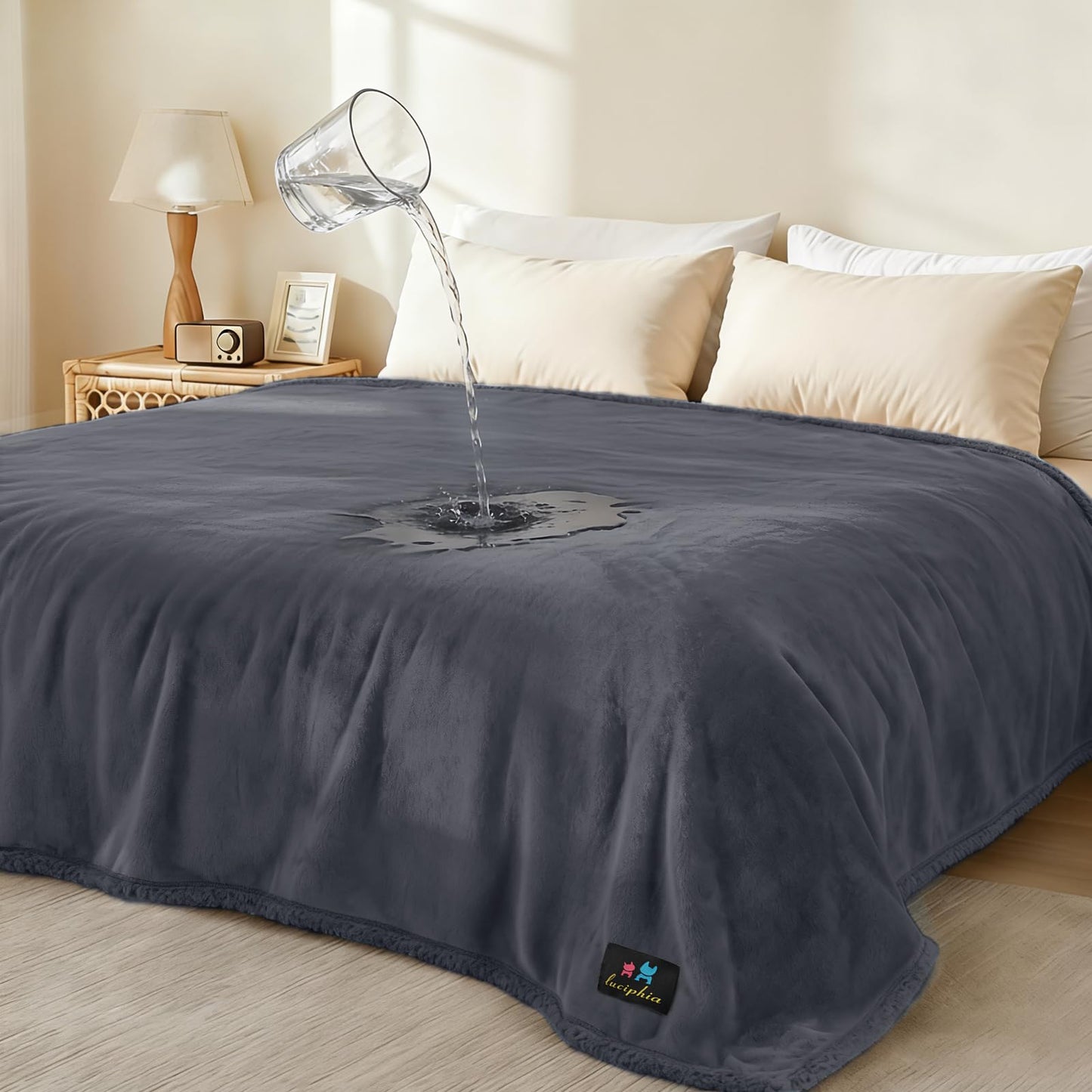Reversible Waterproof Pet Blanket for Furniture