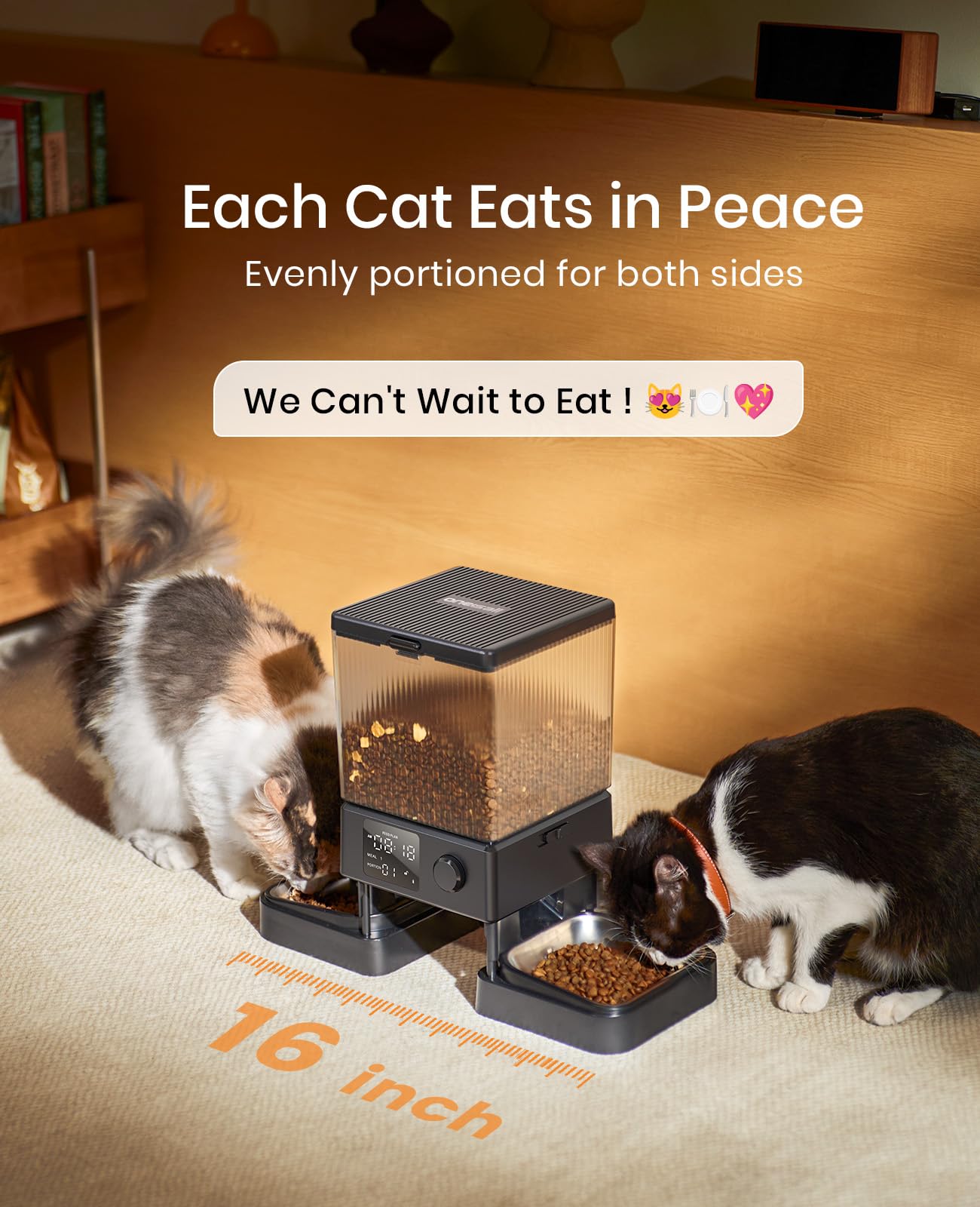 5L Automatic Pet Feeder with Dual Bowls for Pets