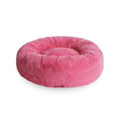 Calming Faux Fur Pet Bed with Washable Cover