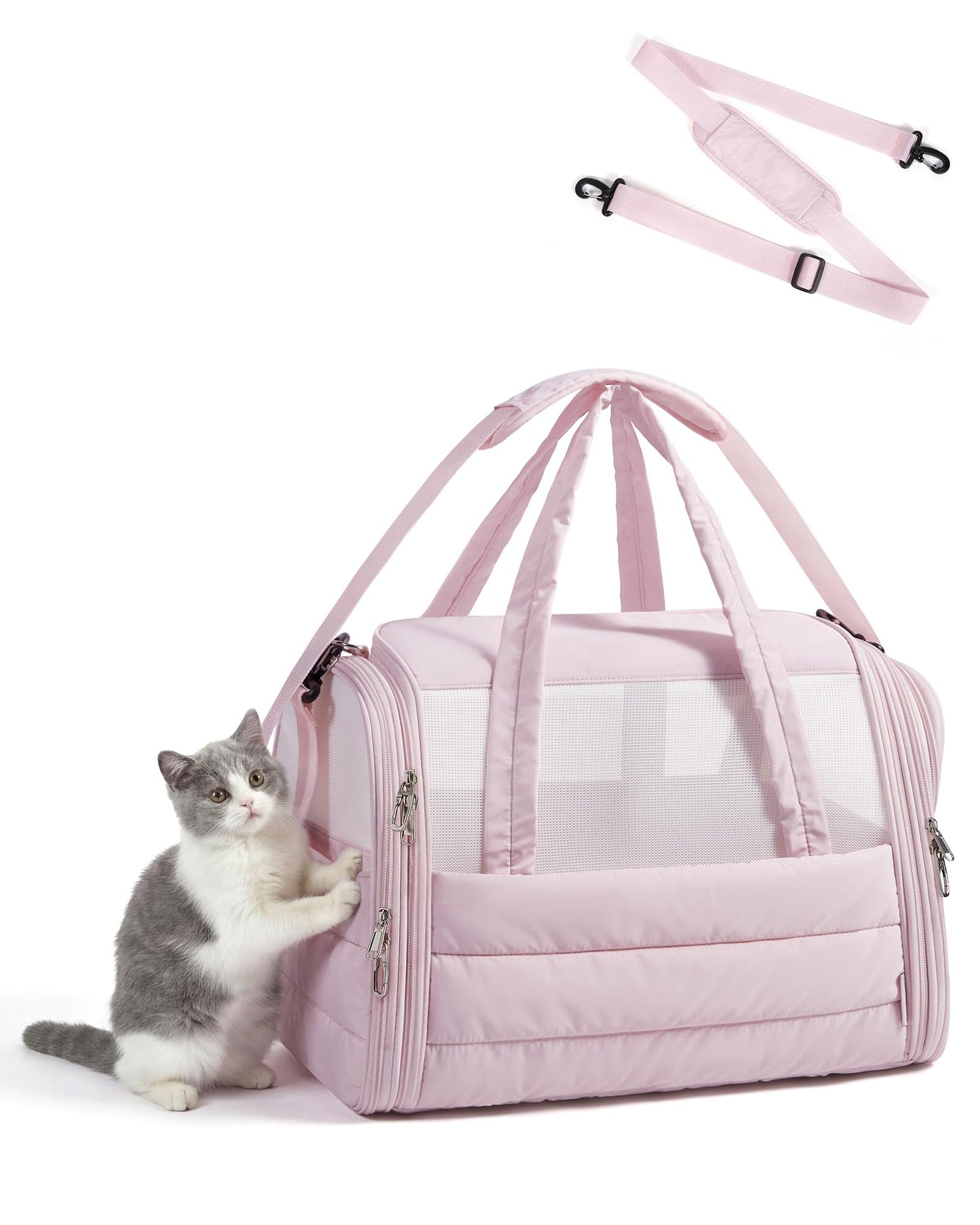 Quilted Soft-Sided Pet Carrier for Travel