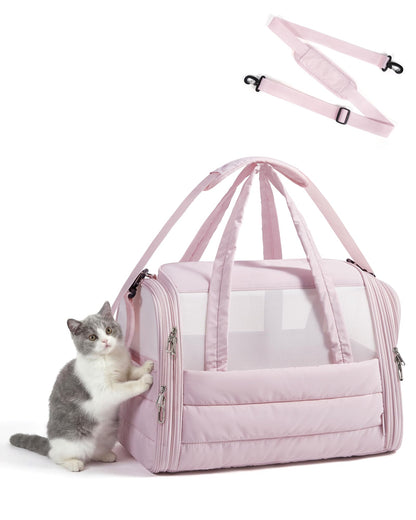 Quilted Soft-Sided Pet Carrier for Travel
