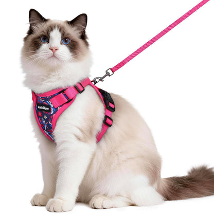 Adjustable Cat Harness & Lead Set for Walking