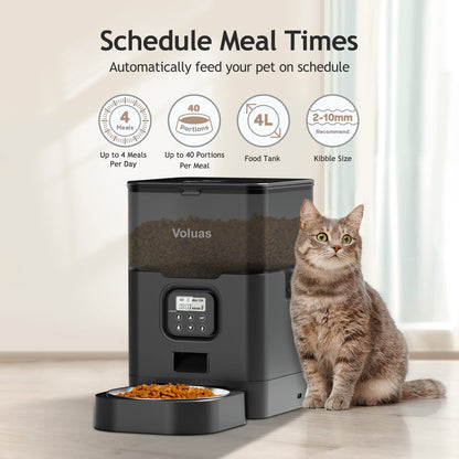 Automatic Pet Feeder with Timer and Freshness Seal