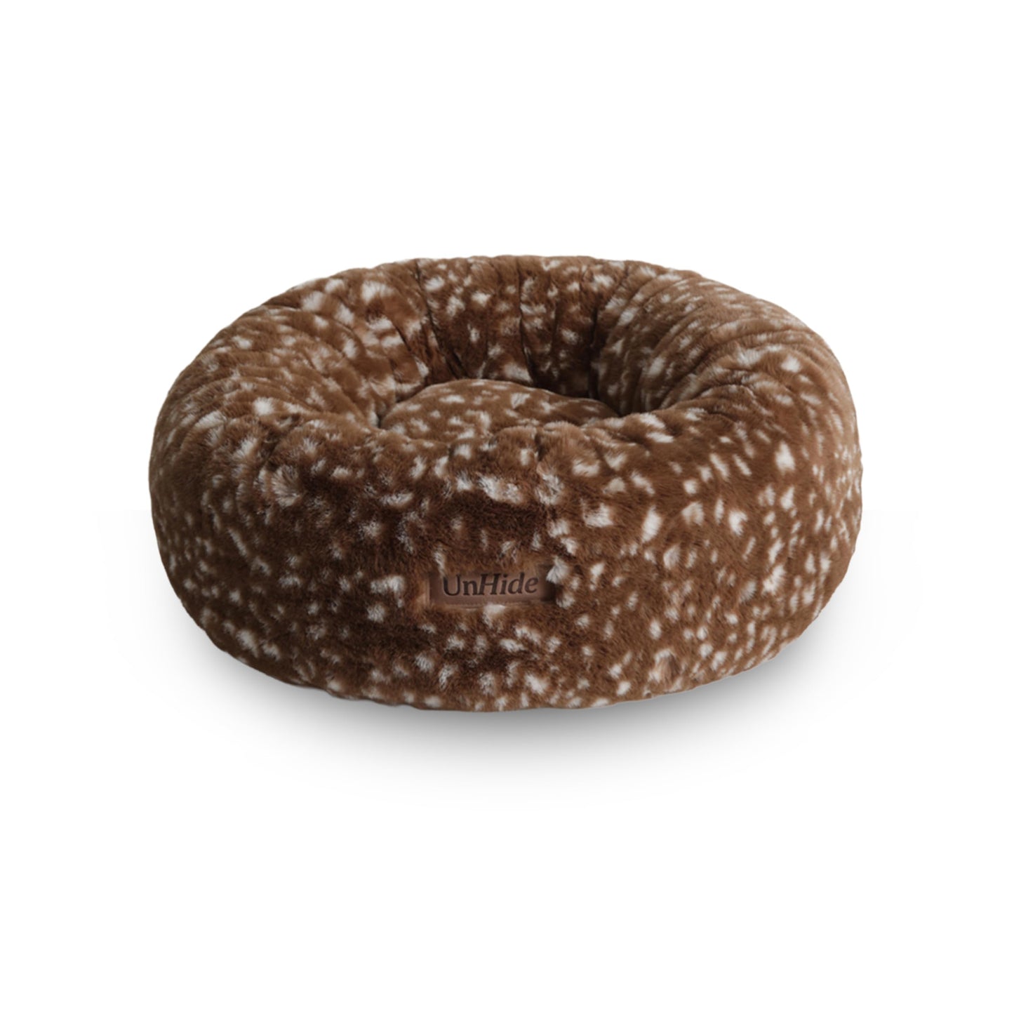 Calming Faux Fur Pet Bed with Washable Cover