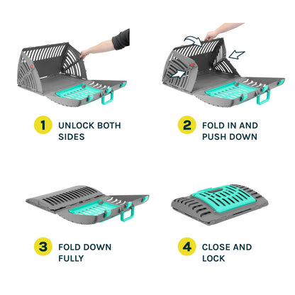 Foldable Hard Shell Cat Travel Carrier