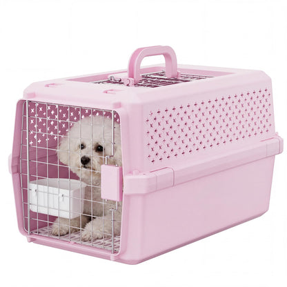 Rolling Hard-Sided Pet Carrier with Wheels