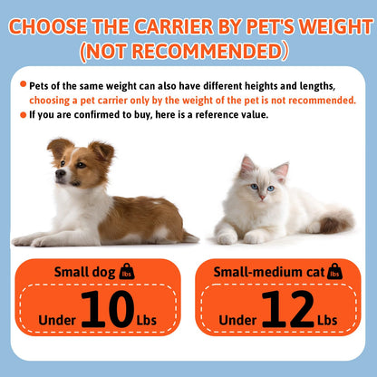Petskd Top and Side Expandable Pet Carrier with Wheels