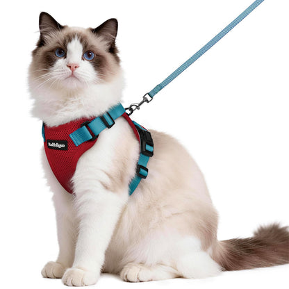 Adjustable Cat Harness & Lead Set for Walking