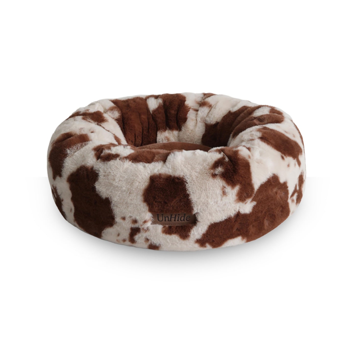 Calming Faux Fur Pet Bed with Washable Cover