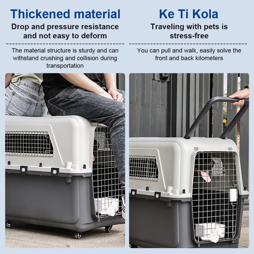 Collapsible Rolling Pet Travel Kennel