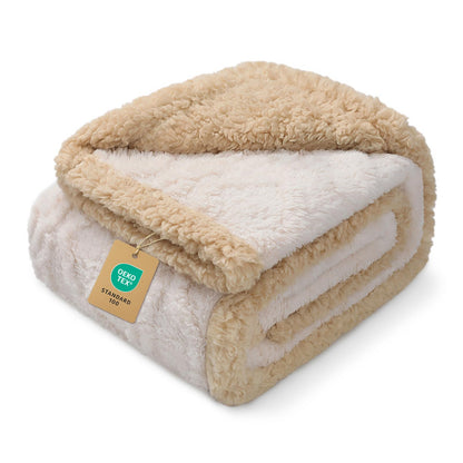Waterproof Sherpa Pet Blanket for Furniture Protection