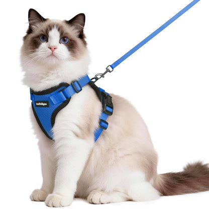Adjustable Cat Harness & Lead Set for Walking