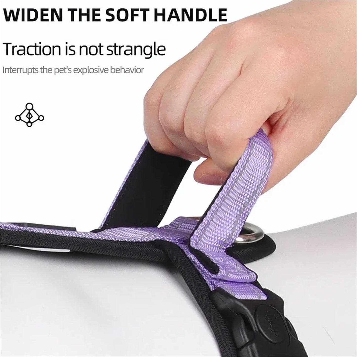 Reflective Dog Harness with Control Handle