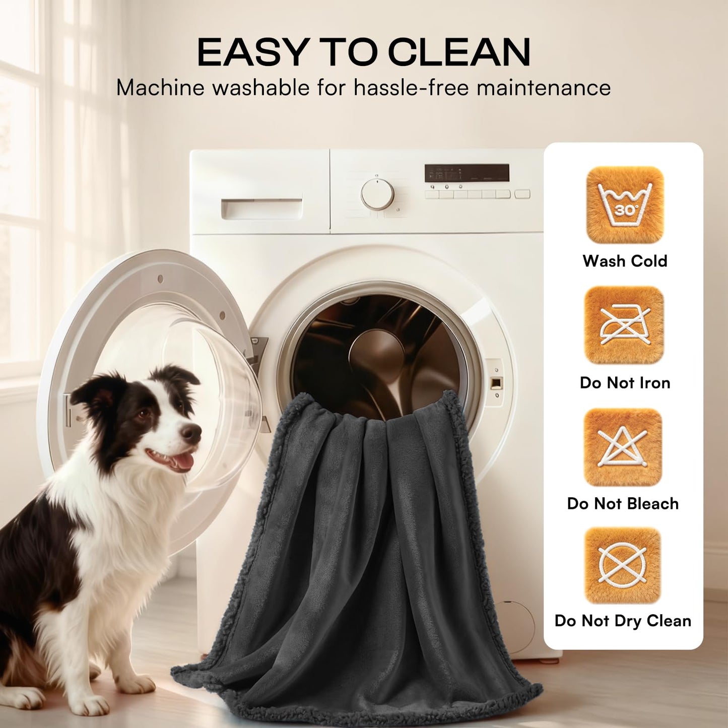 Reversible Waterproof Pet Blanket for Furniture