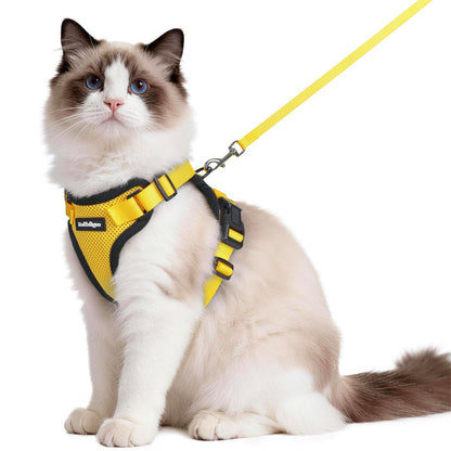 Adjustable Cat Harness & Lead Set for Walking