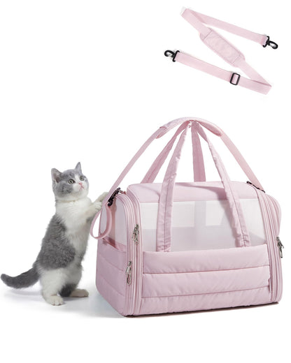 Quilted Soft-Sided Pet Carrier for Travel
