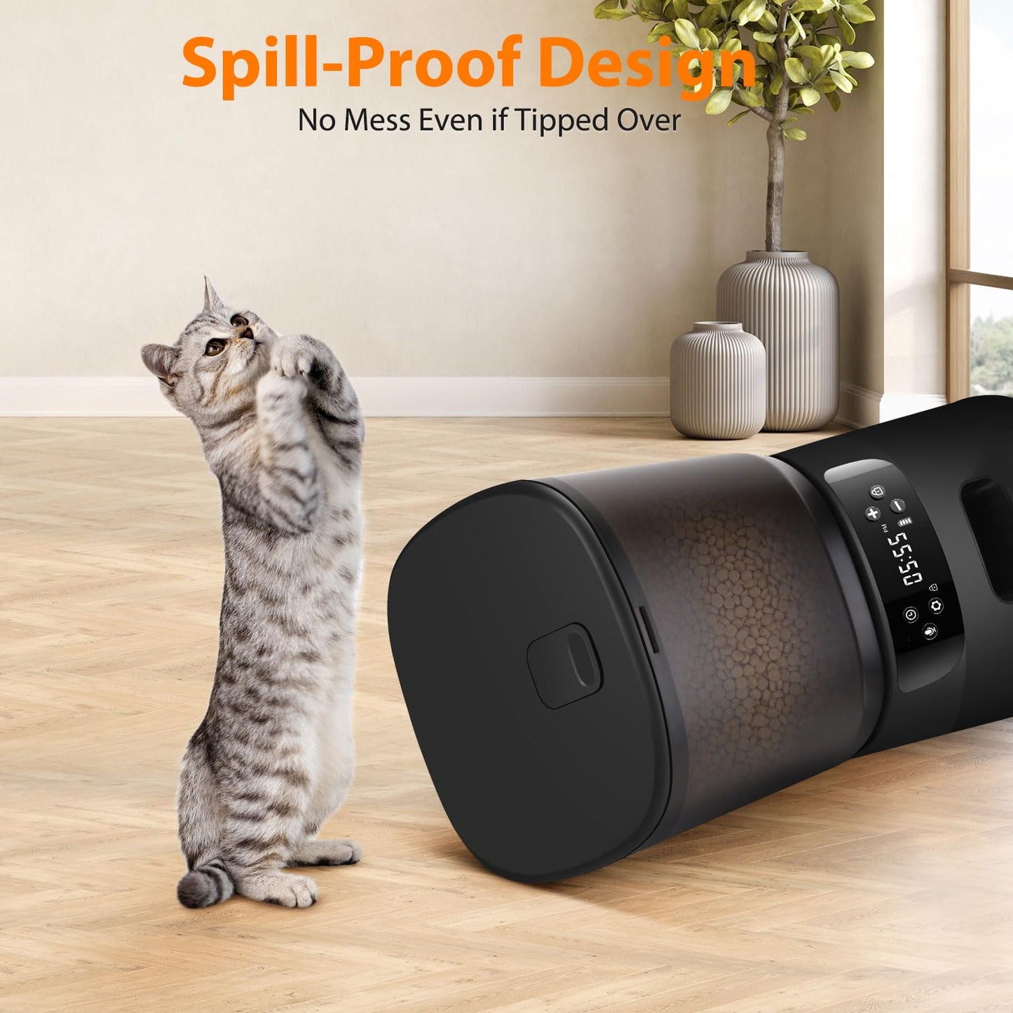 Automatic Pet Feeder with Timed Portions and Voice