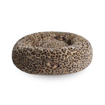 Calming Faux Fur Pet Bed with Washable Cover