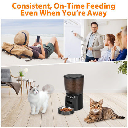 Automatic Pet Feeder with Timed Portions and Voice