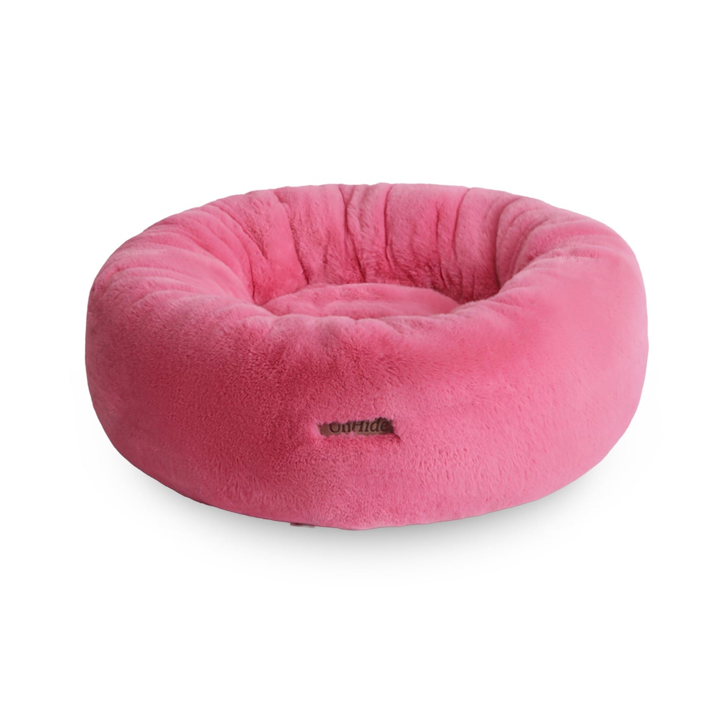 Calming Faux Fur Pet Bed with Washable Cover