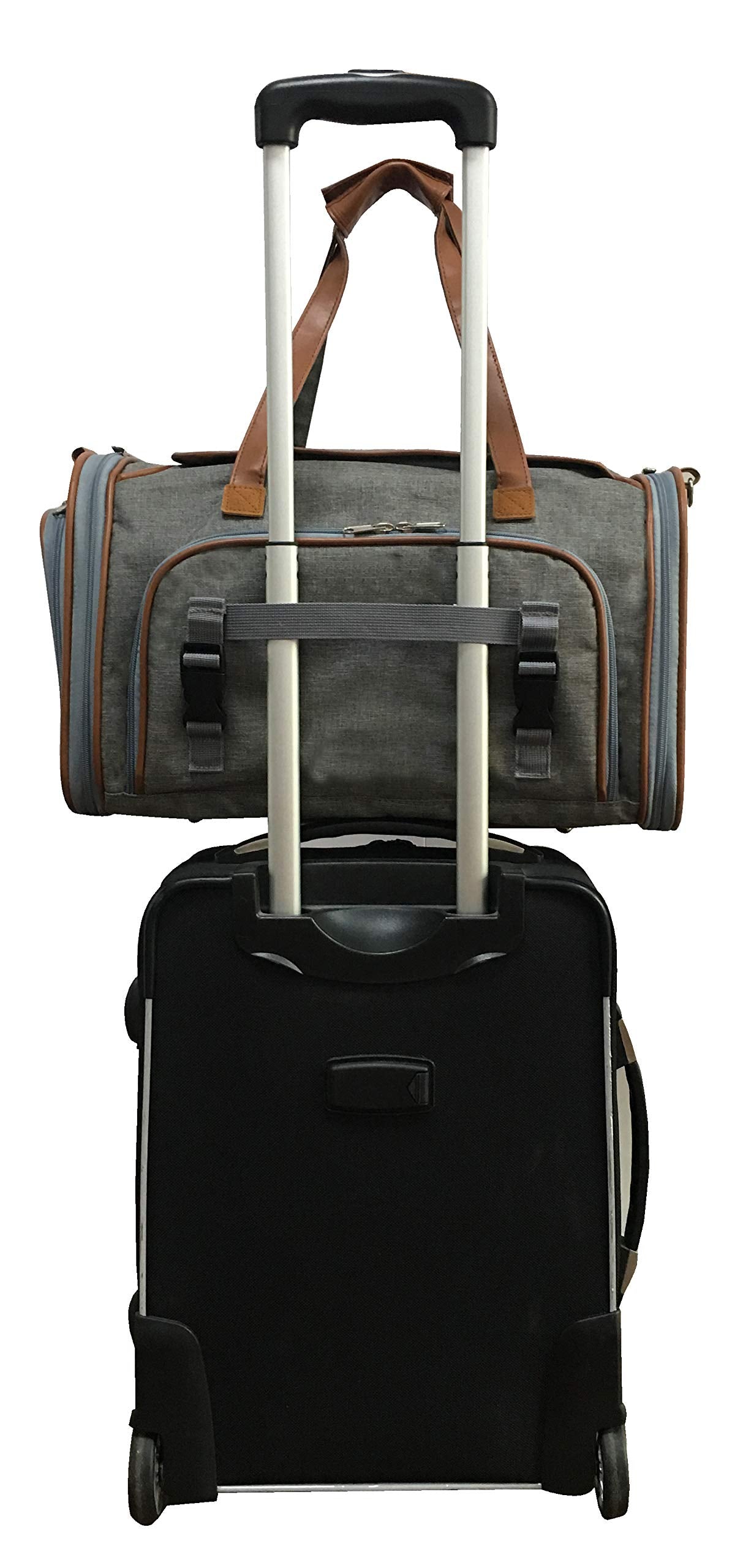 Expandable Soft-Sided Pet Carrier for Travel