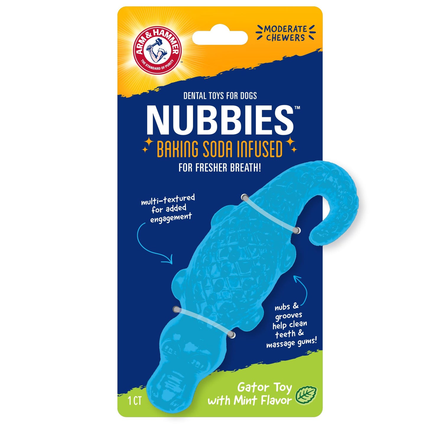 Arm & Hammer FFP8433 Nubbies Dental Toys, Blue