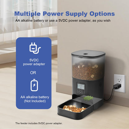 Automatic Pet Feeder with Voice Recording and Timer