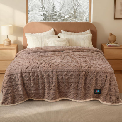 Waterproof Sherpa Pet Blanket for Furniture Protection