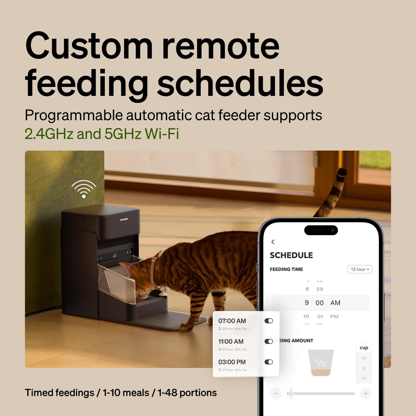 RFID Automatic Cat Feeder with Collar Tag Access