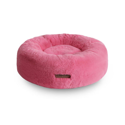 Calming Faux Fur Pet Bed with Washable Cover