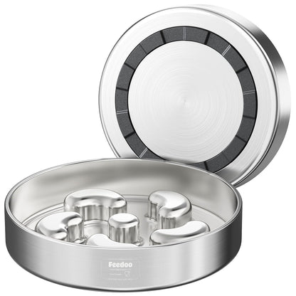 Stainless Steel Slow Feeder Bowl with Non-Slip Base