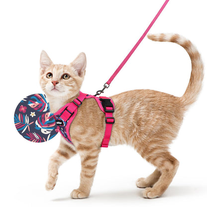 Adjustable Cat Harness & Lead Set for Walking