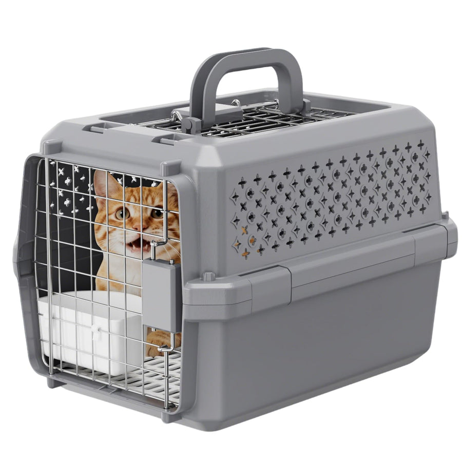 Rolling Hard-Sided Pet Carrier with Wheels