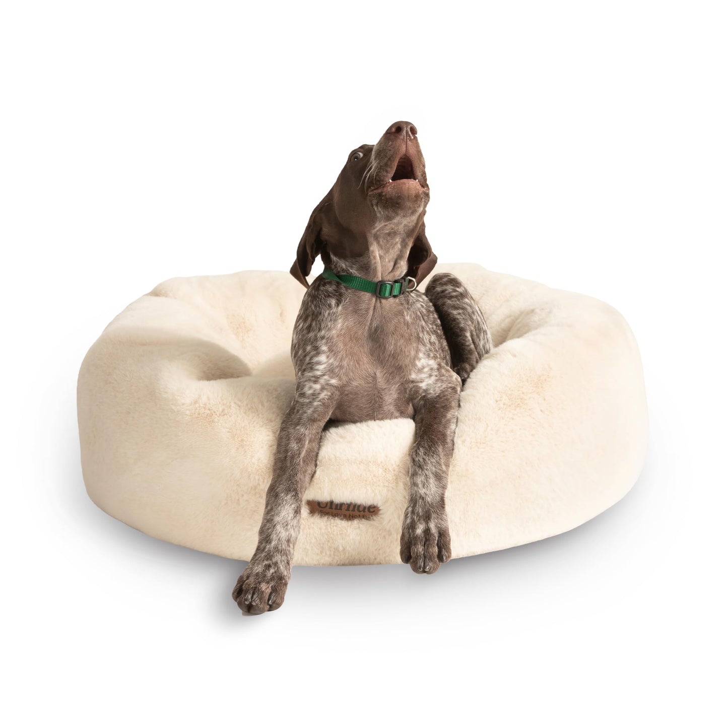 Calming Faux Fur Pet Bed with Washable Cover
