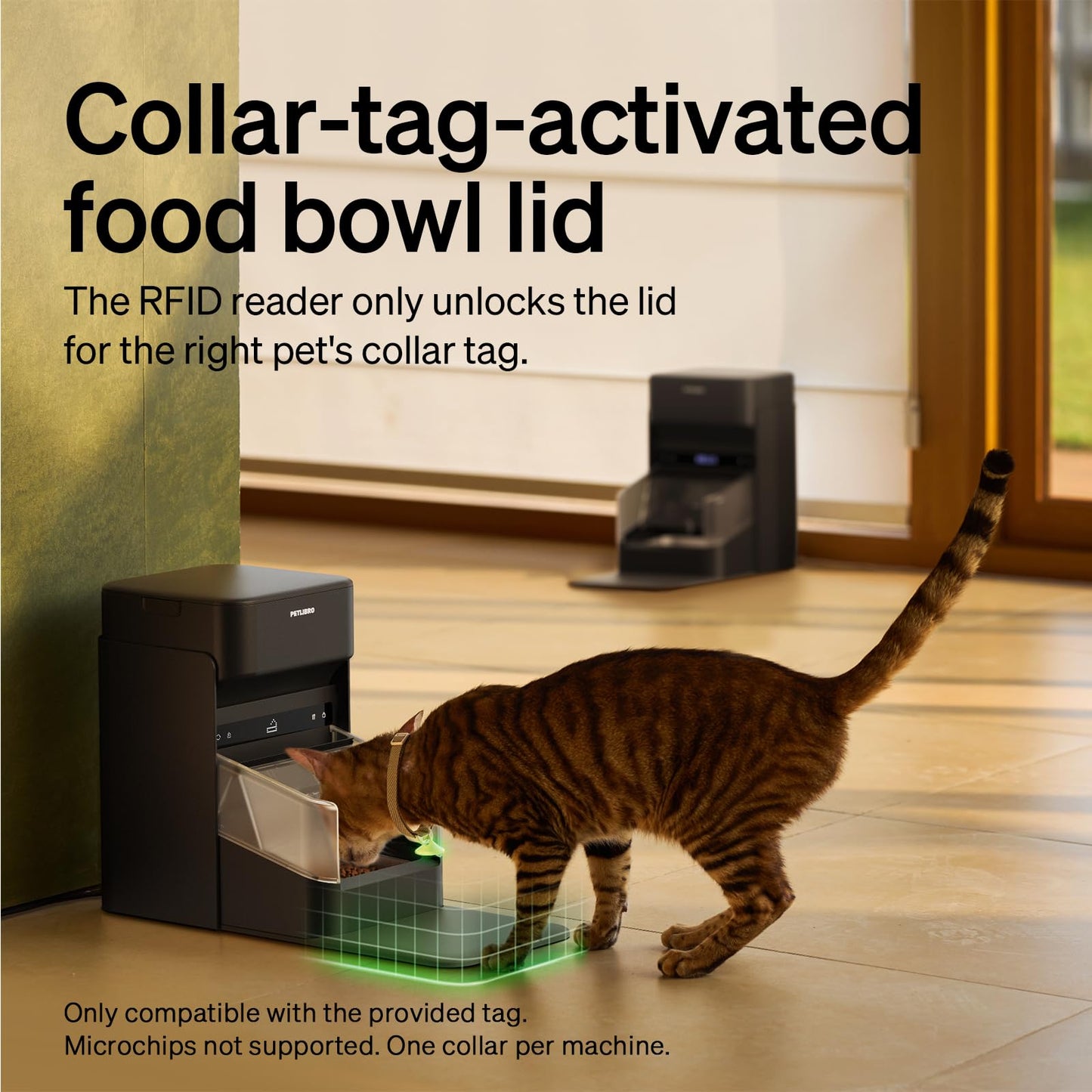 RFID Automatic Cat Feeder with Collar Tag Access