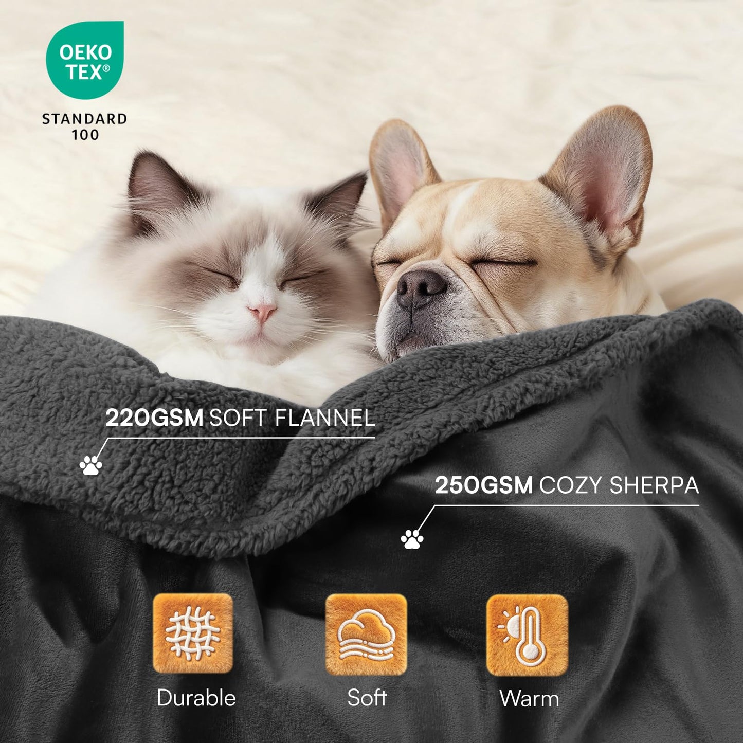 Reversible Waterproof Pet Blanket for Furniture