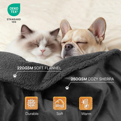 Reversible Waterproof Pet Blanket for Furniture