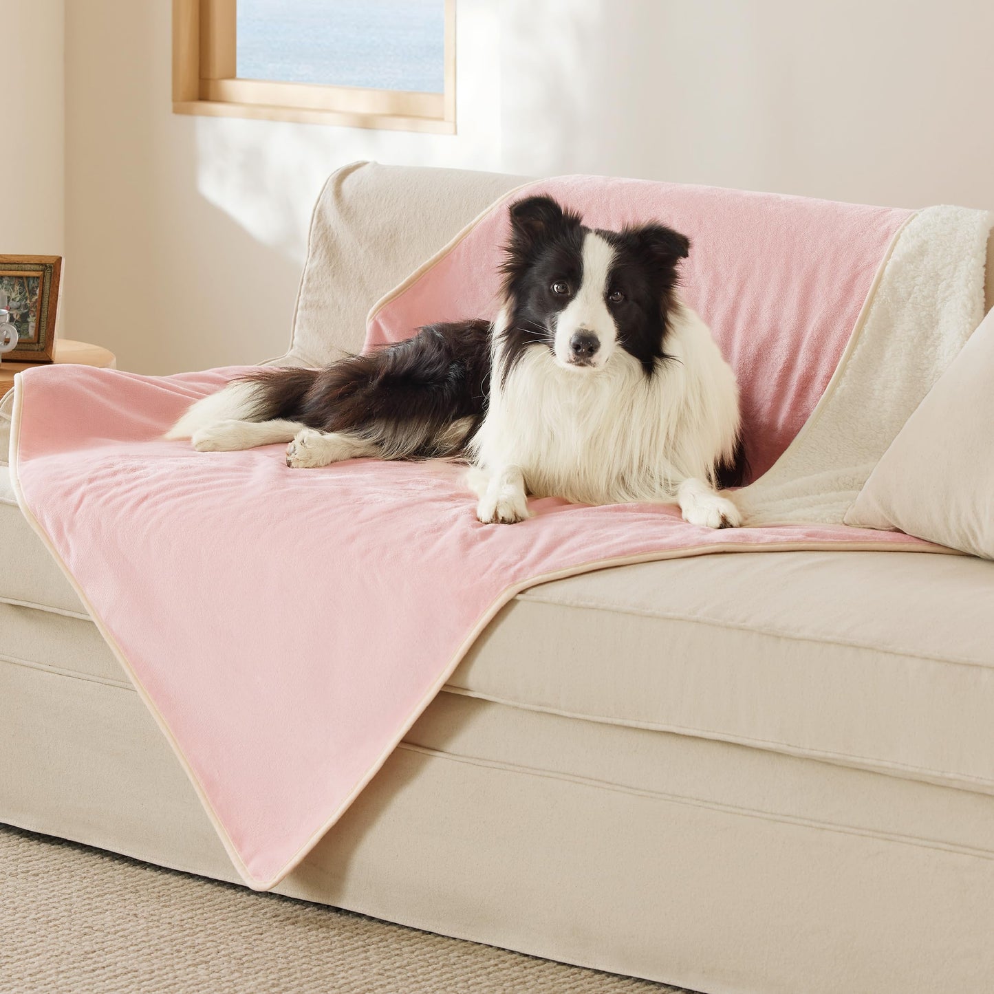 Waterproof Reversible Pet Blanket for Couch Protection