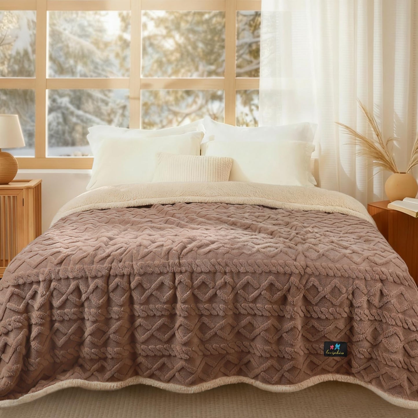 Waterproof Sherpa Pet Blanket for Furniture Protection