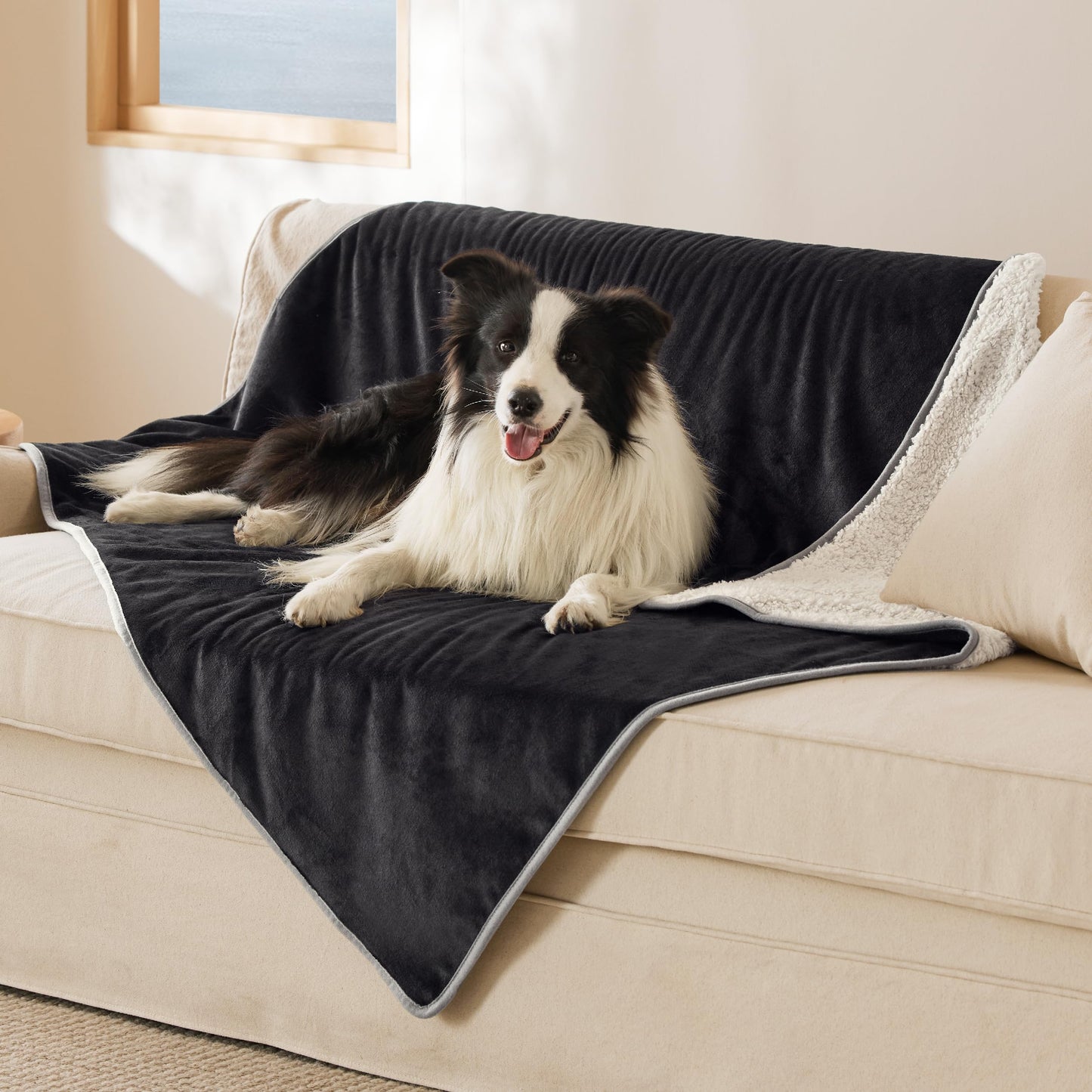 Waterproof Reversible Pet Blanket for Couch Protection