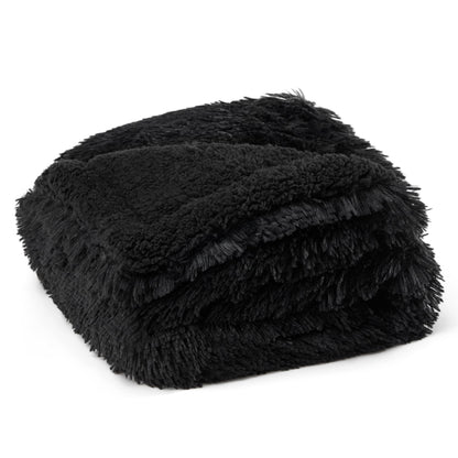 Calming Waterproof Pet Blanket with Faux Fur Cover
