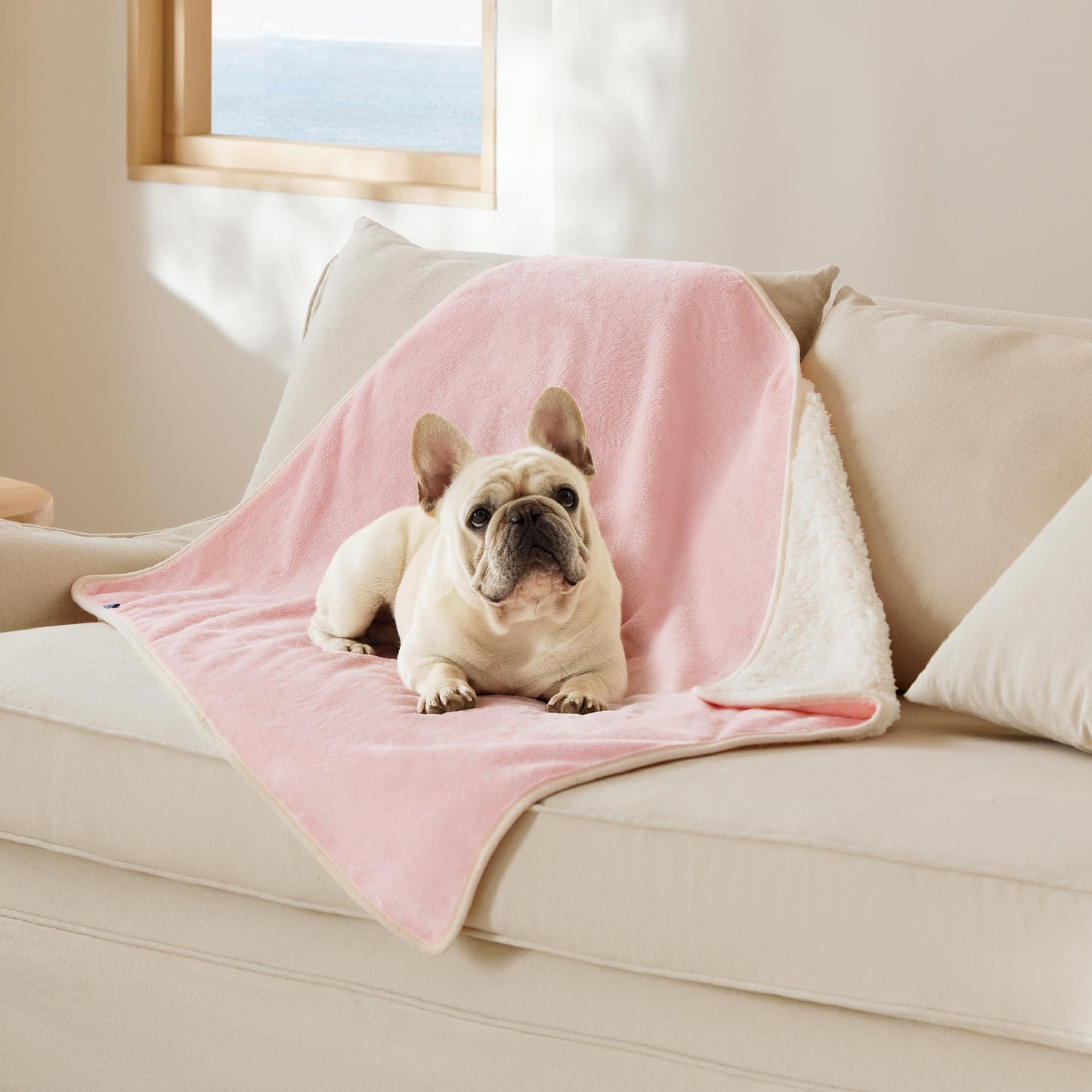 Waterproof Reversible Pet Blanket for Couch Protection