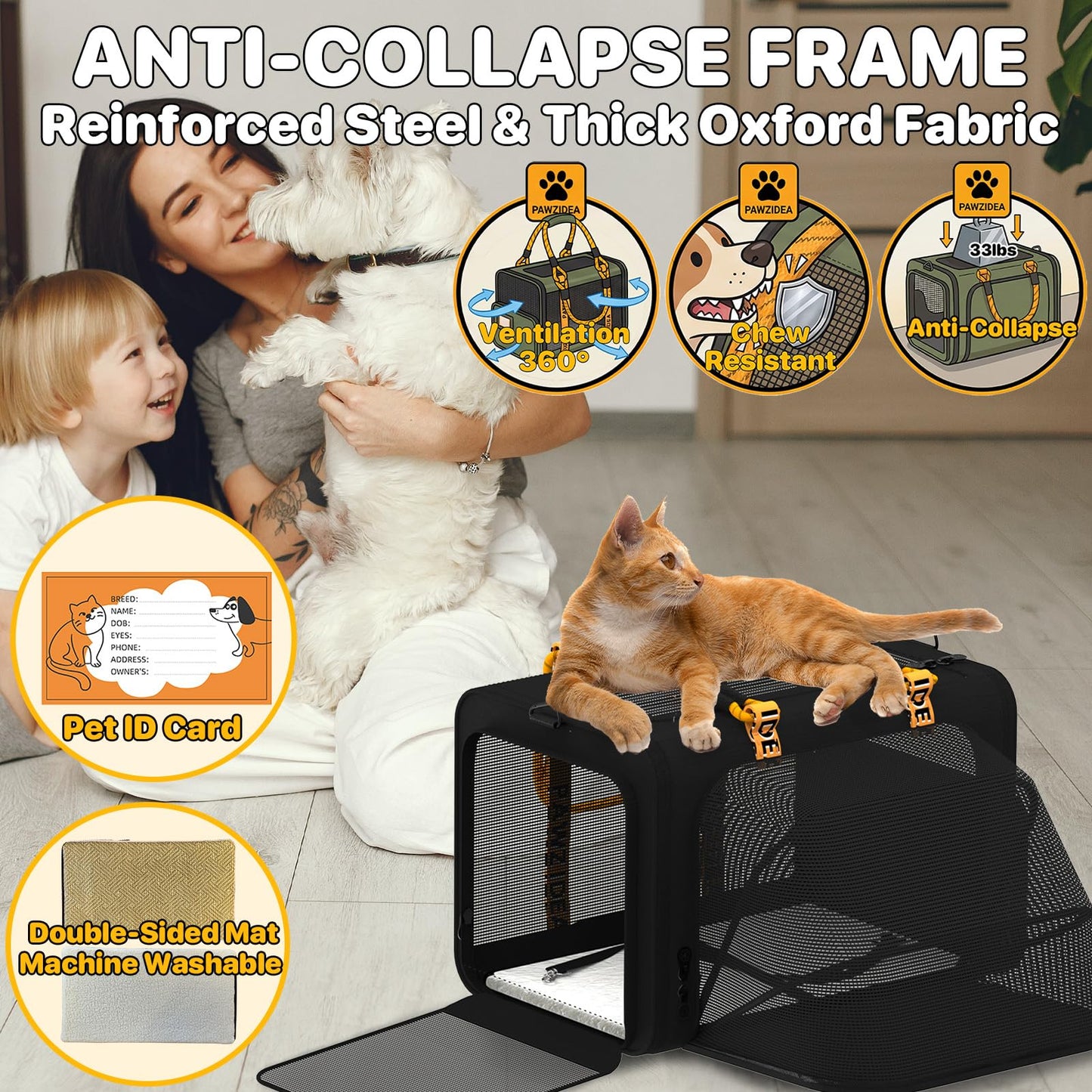 Expandable Airline-Approved Soft Pet Carrier