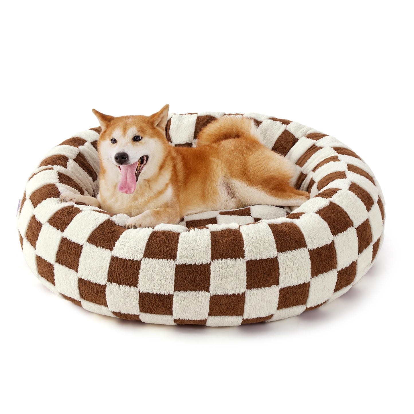 Calming Donut Pet Bed with Plush Washable Cover