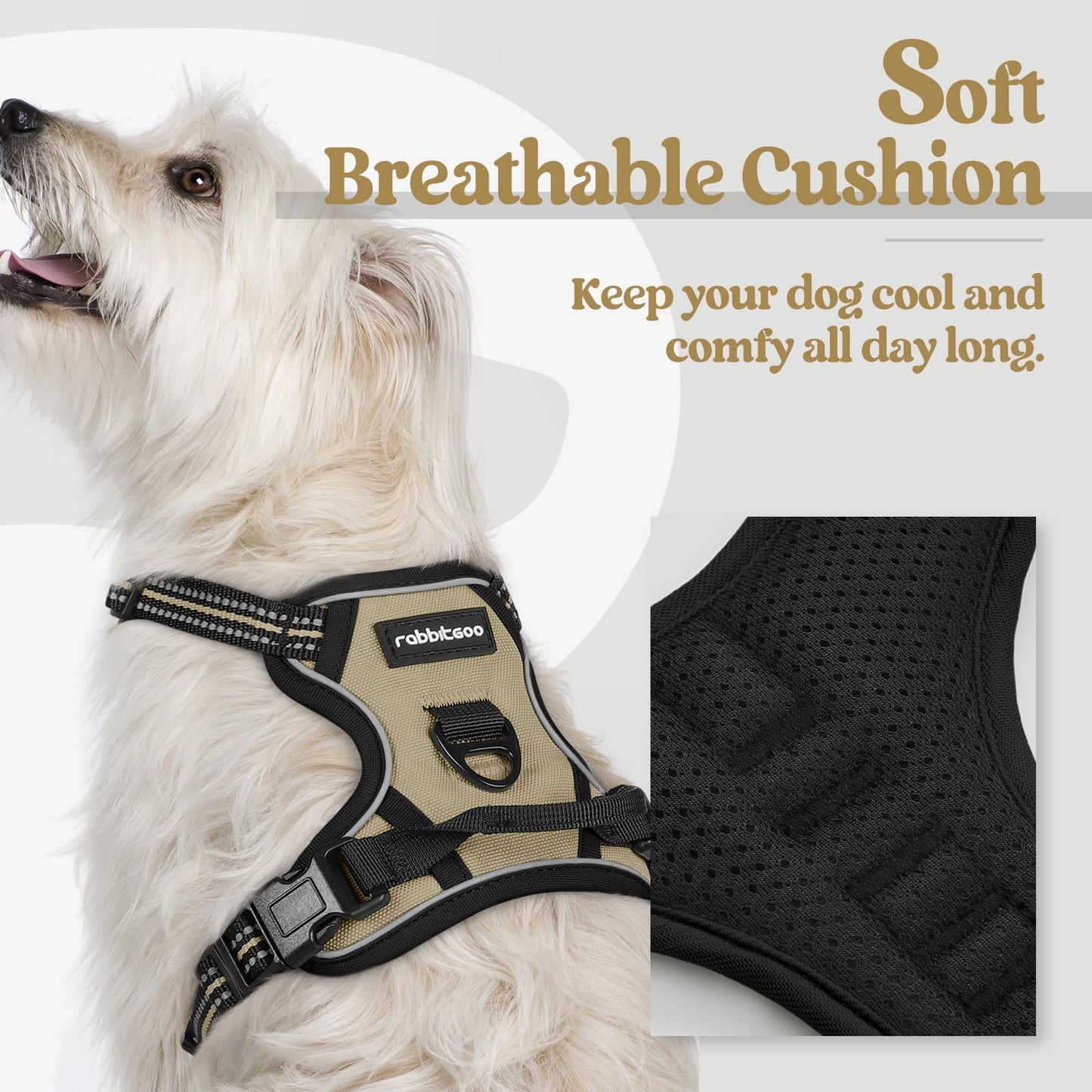 No-Pull Reflective Dog Harness with Control Handle