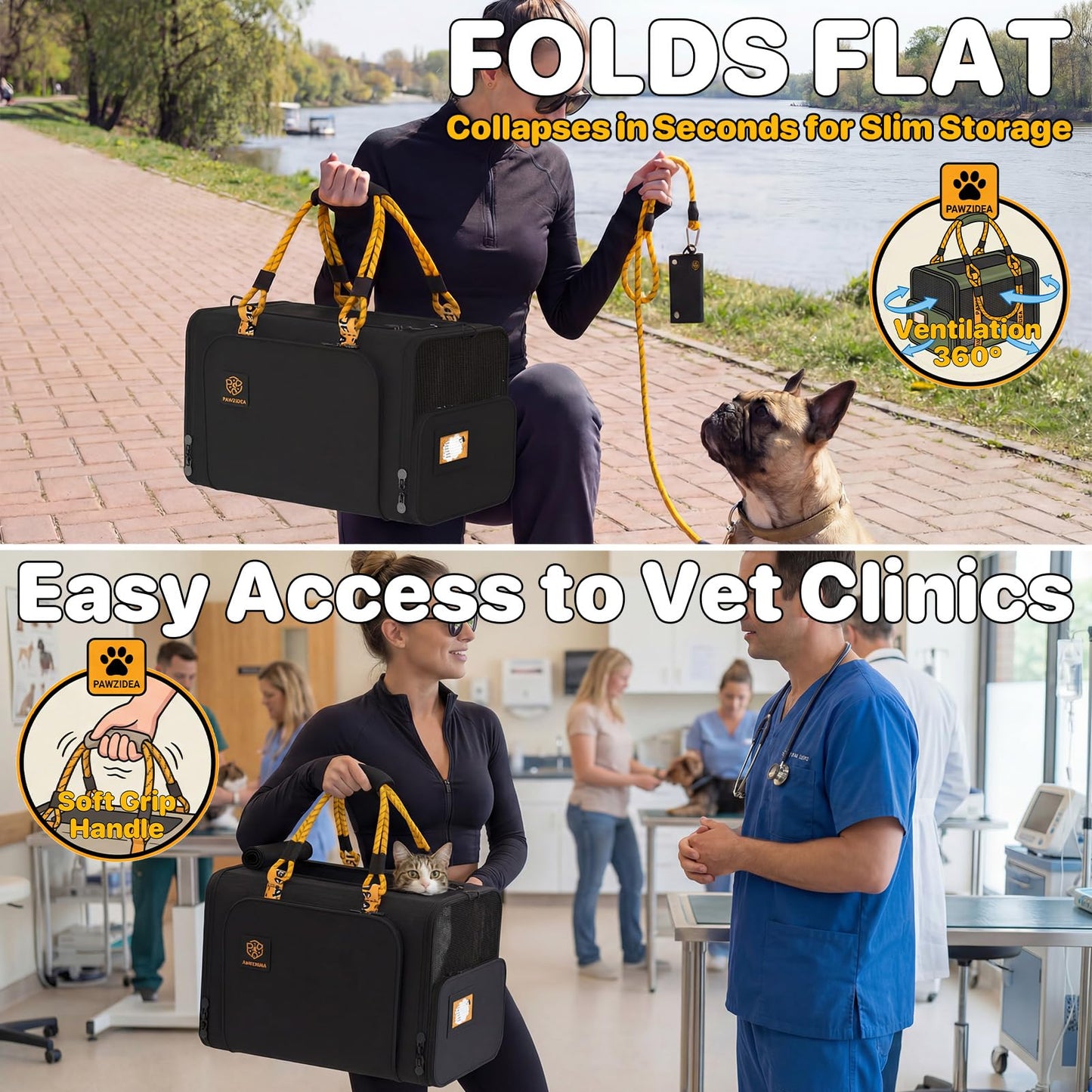 Expandable Airline-Approved Soft Pet Carrier