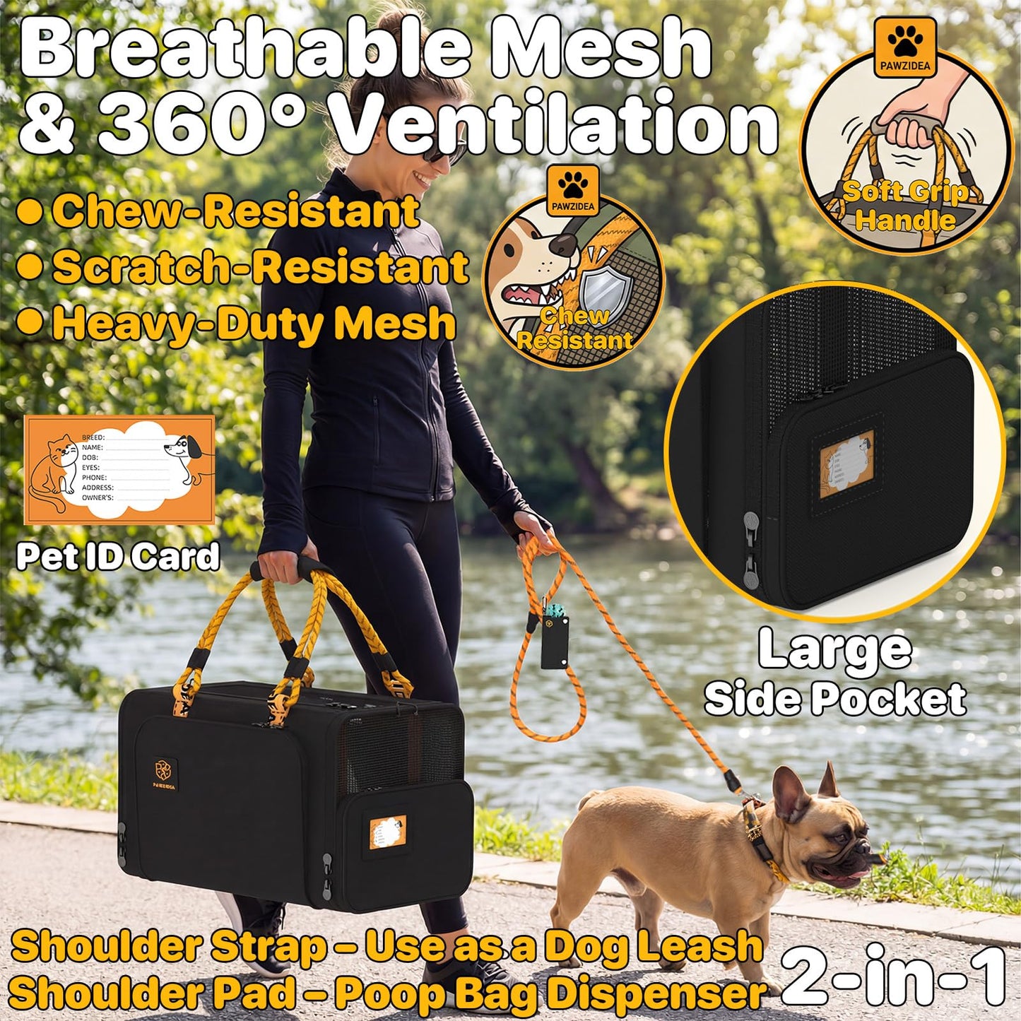 Expandable Airline-Approved Soft Pet Carrier
